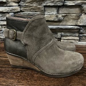 Dansko Shirley Ankle Leather Boots Booties Women  Sz 41, 10.5 Brown 1252151200